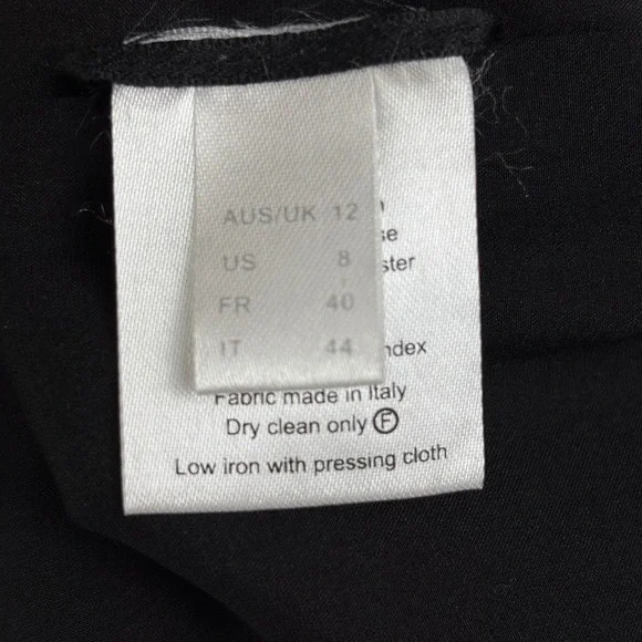 WILLOW Charcoal Grey Metallic Pencil Skirt Exposed Back Zipper Womens Sz 8 - Picture 8 of 9